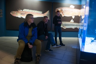 Soren guiding at the exhibit Soren guiding at the exhibit
