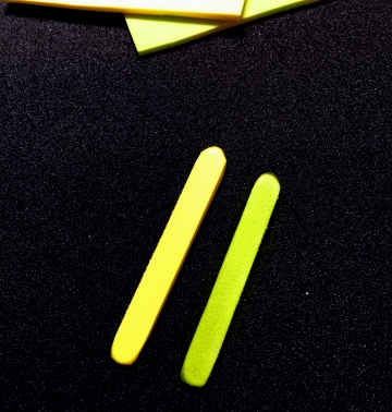 Finished strips Finished strips