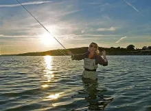 User submitted picture: Anette casting in the sun...