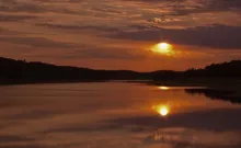 User submitted picture: Sunset over Lake Norfork